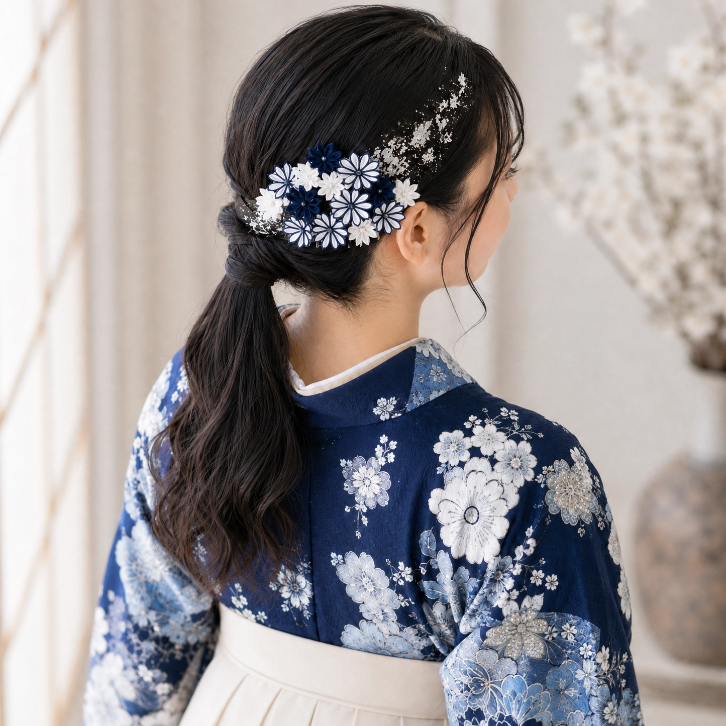 Yanaka-Sendagi: Dual Kenzuma Hair Comb & Pin Set