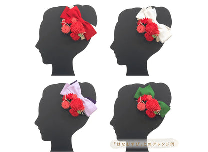 「はなむけ」袴飾りになるクリップ式髪飾り