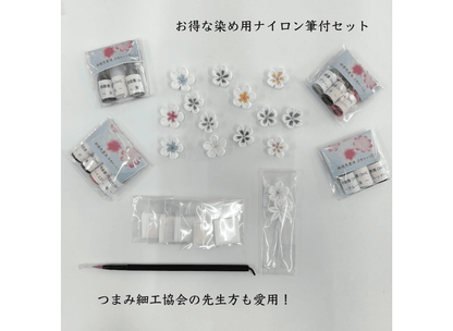 首次使用彩色墨水染色套装，附带视频教程（3 或 4 种颜色的墨水）和尼龙刷