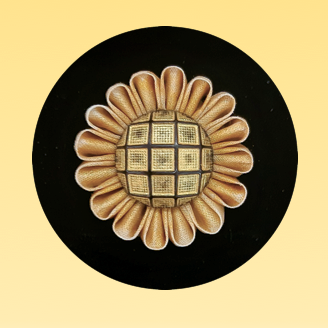 ひまわりピンバッジ