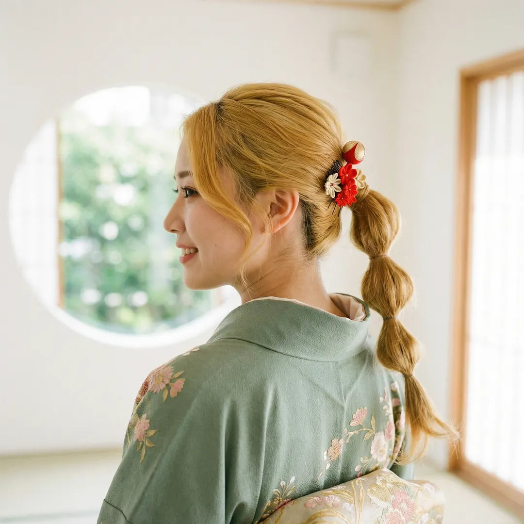 「こうじまち」玉かんざし付き2点セット