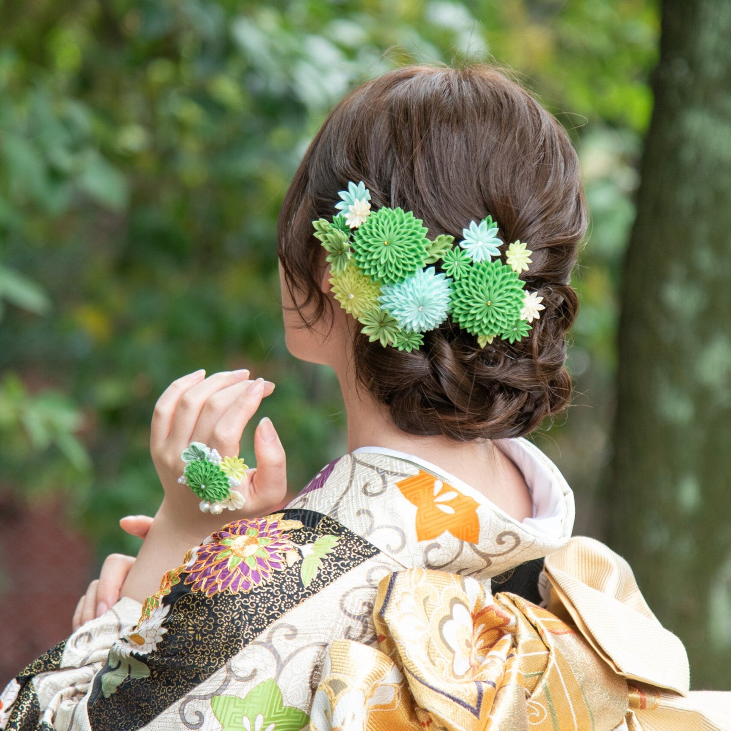 「くらまえ」成人式用段菊2点セット ※一凛堂シグネチャーモデル