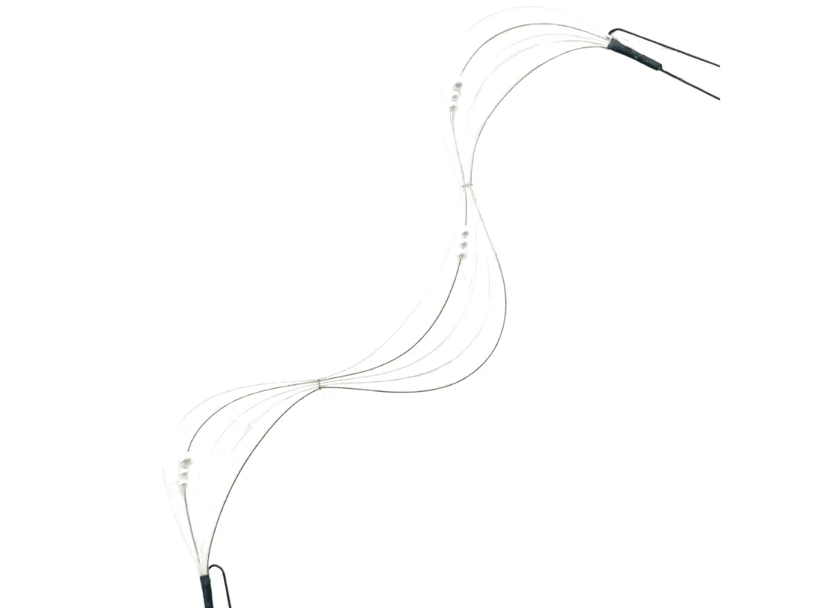 金线雕刻水引挂件（20厘米）- 白金