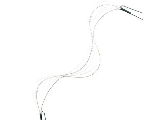 「きんしぼり」水引飾り(20cm)・白金