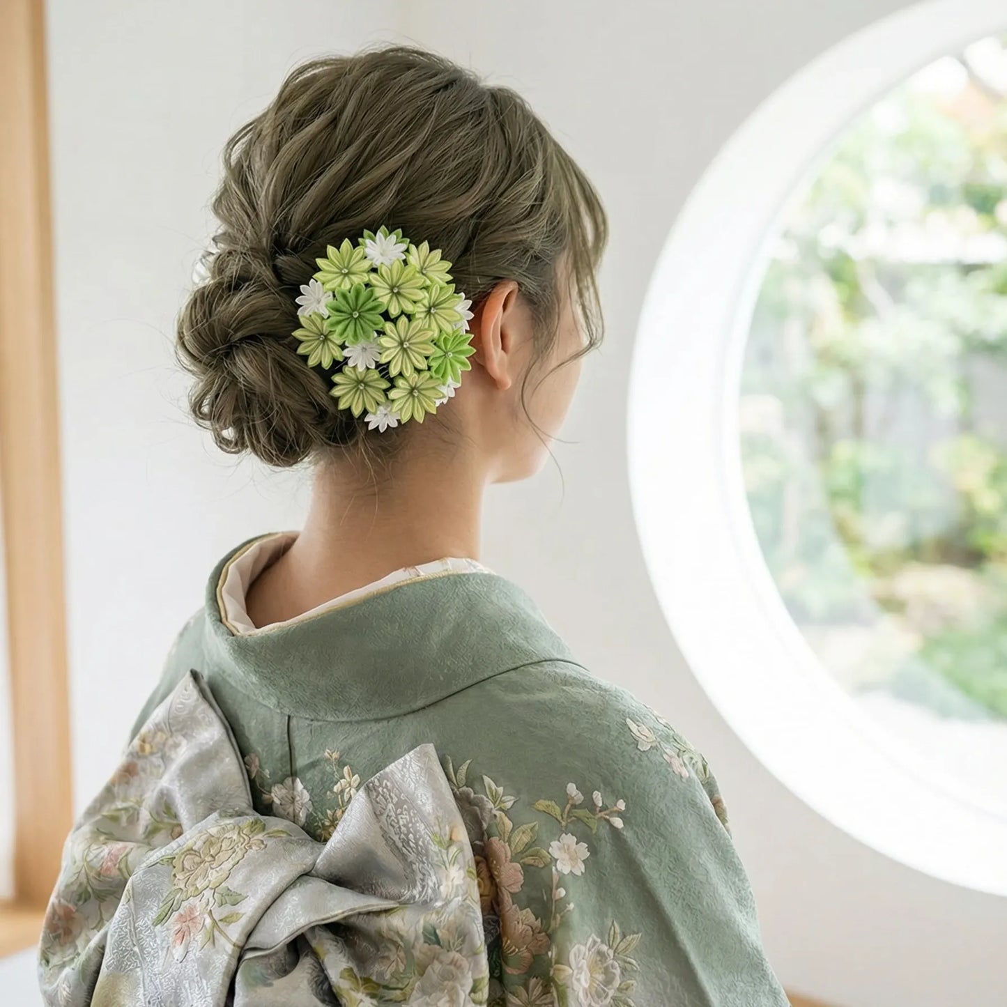 「やねせん」重ね剣つまみ・コーム髪飾り2点セット