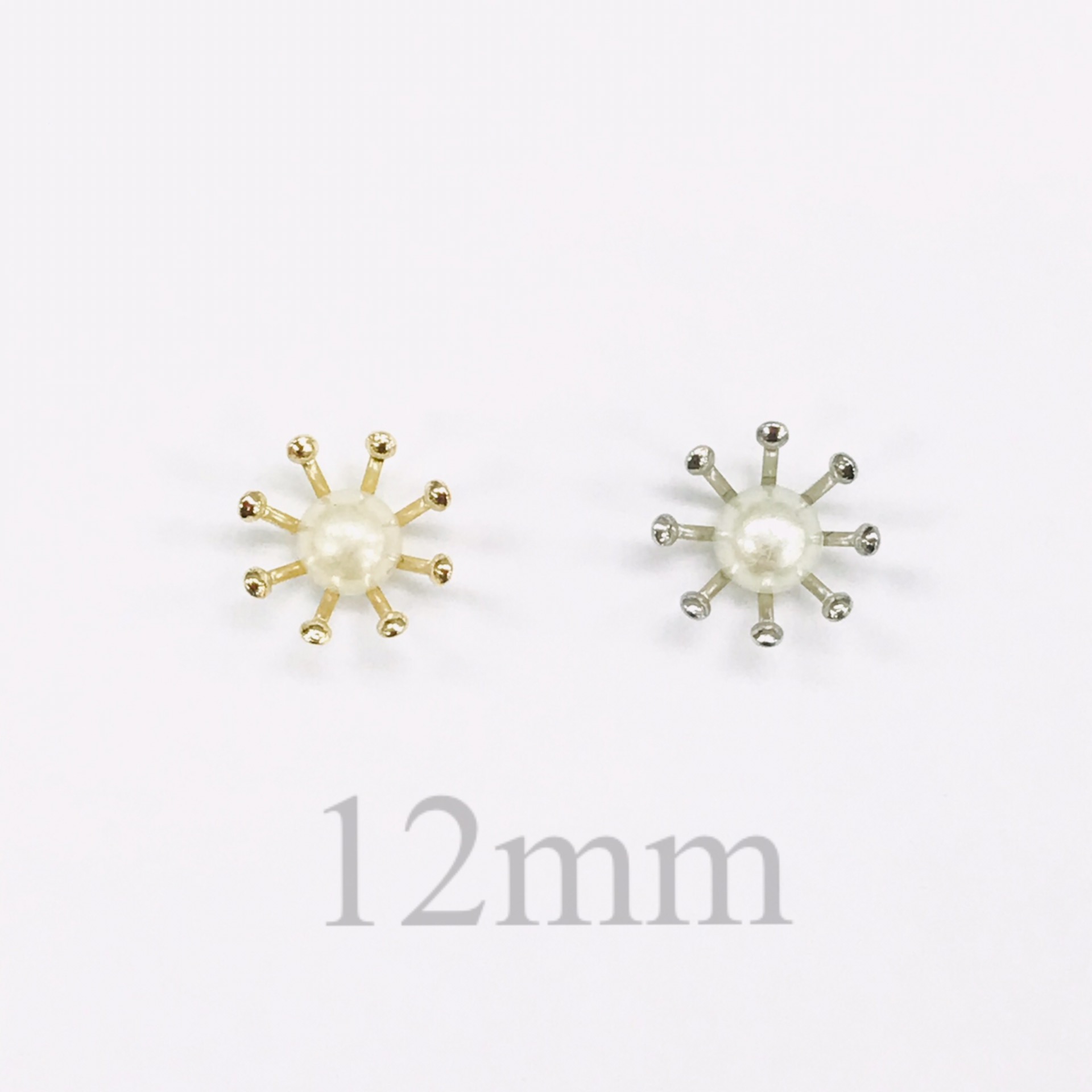 購買 花芯パーツ フラワー つまみ細工 中心パーツ 7mm ゴールド